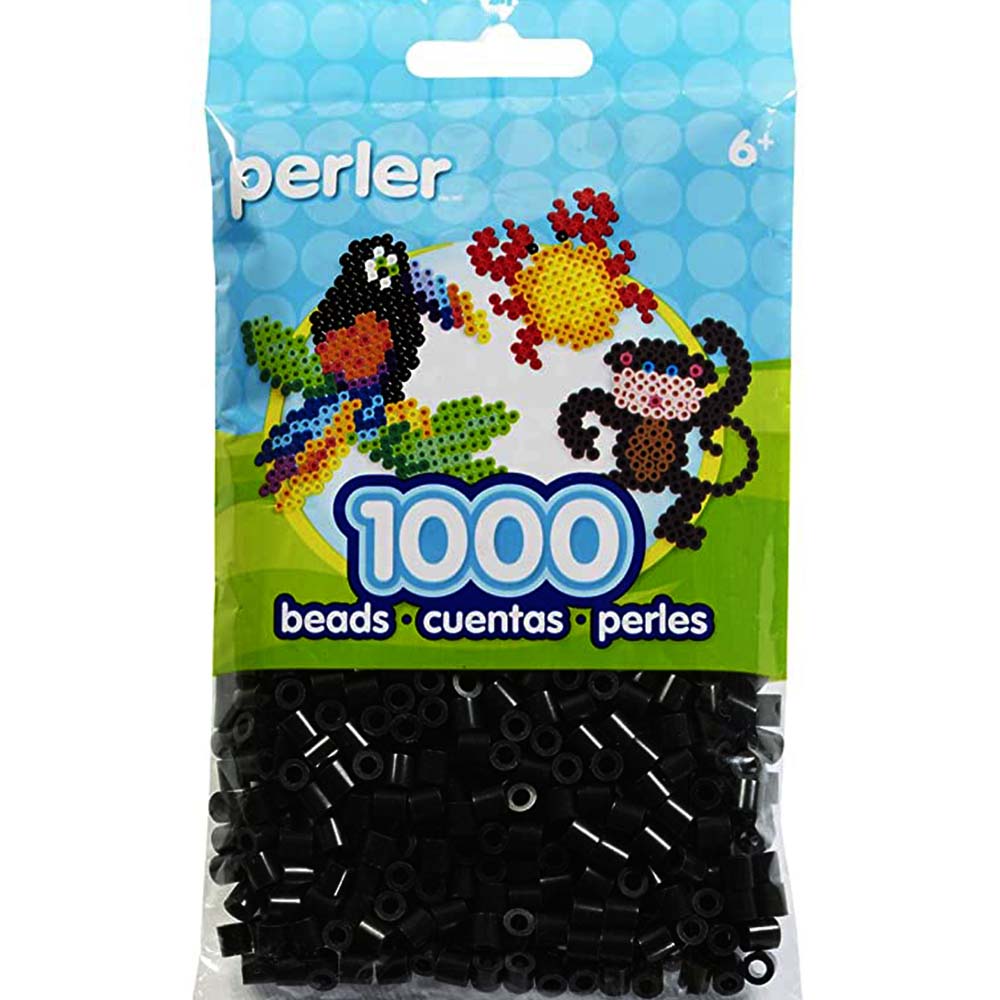 BLACK PERLER BEAD BAG 1000