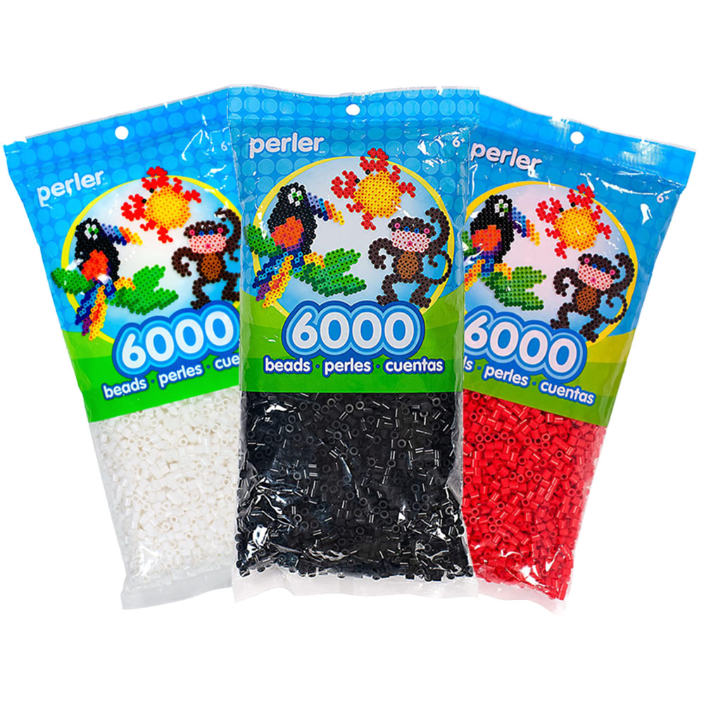 6000 Perler Beads - White - Fuse Bead Store